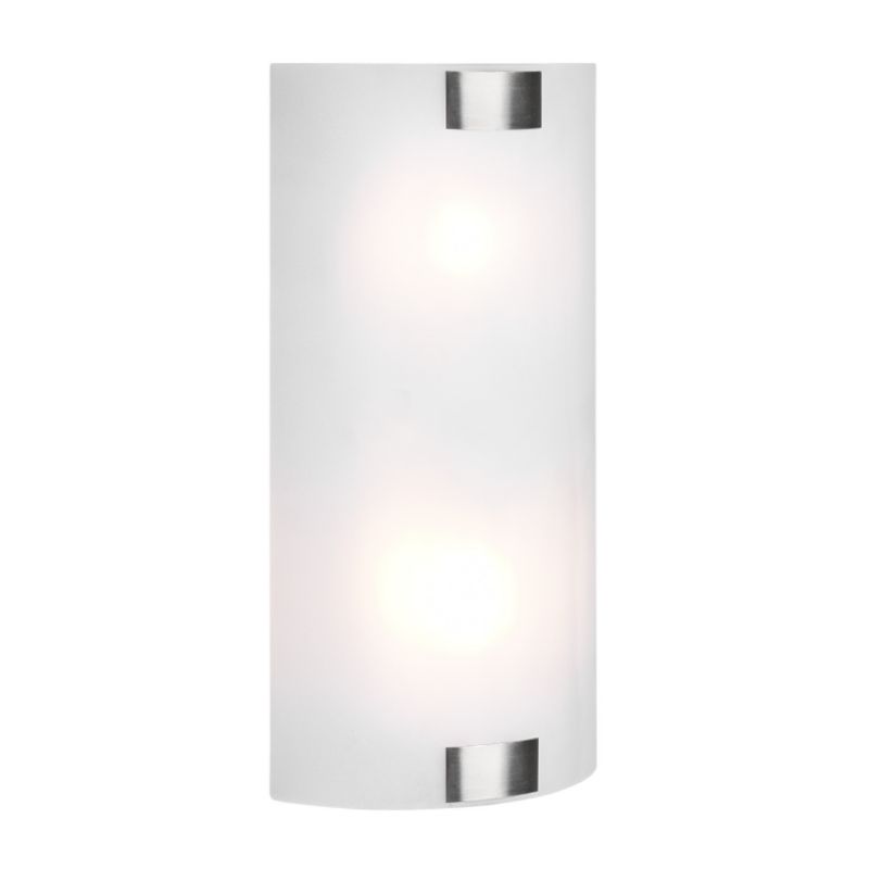 Trio Pura nástěnné svítidlo bílá a stříbrná 2 x E27 x 25W IP20 rozměry: 40 x 20 x 7,5 cm - 1 ks.