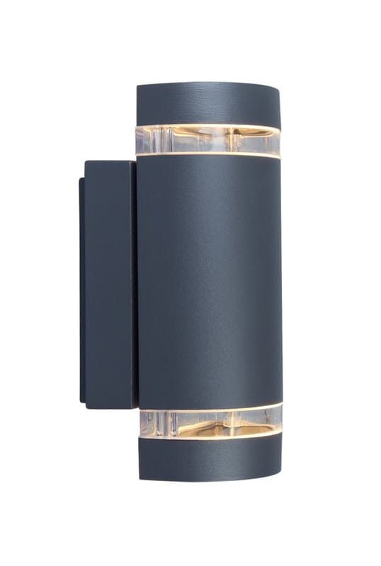 Lutec Focus venkovní nástěnné svítidlo antracitové a bílé 2 x GU10 x 35W IP44 rozměry: 23,5 x 10,9 x 11 cm - 1 ks.