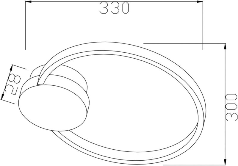 Kinkiet Condida 960 lm 3000 - 4000 K zloty/czarny