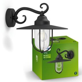 Kinkiet elewacyjny Philips myGarden Pasture wall lantern black E27 max.1x60W 230V czarny   1 szt.