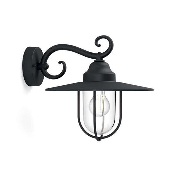Kinkiet elewacyjny Philips myGarden Pasture wall lantern black E27 max.1x60W 230V czarny   1 szt.