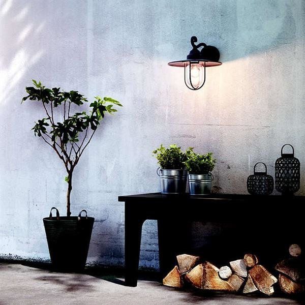 Kinkiet elewacyjny Philips myGarden Pasture wall lantern black E27 max.1x60W 230V czarny   1 szt.