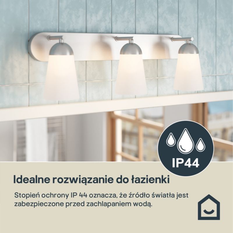 Kinkiet GoodHome Dudhon 3 x G9 IP44 chrom