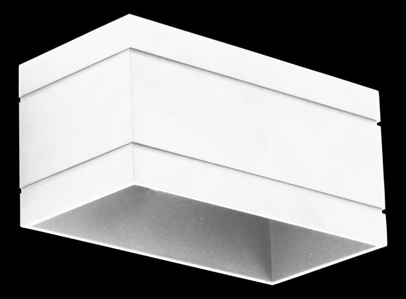 Kinkiet Lampex Quado biały prostokąt 1 x G9 x 40W IP20 wym: 10 x 20 x 20 cm - 1 szt.