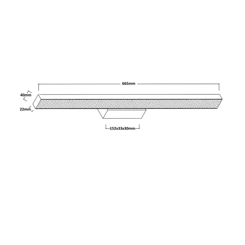 Kinkiet Light Prestige AQUA nad lustro czarny LED 1x20W 2104lm Odcienie bieli IP44 -1 szt.