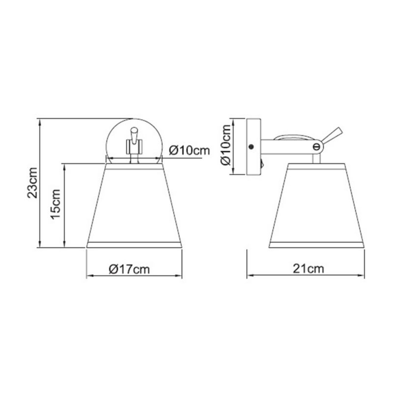 Kinkiet Light Prestige Bali 1 x E27 czarny 1 szt.