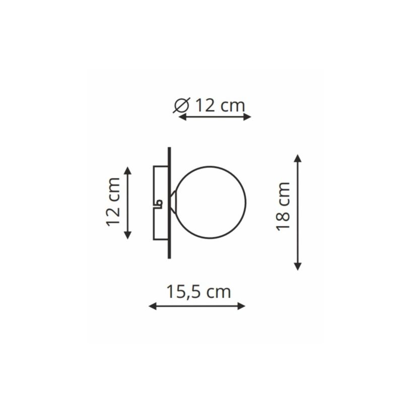 Kinkiet Light Prestige Roma czarny 1 x G9 1 szt.