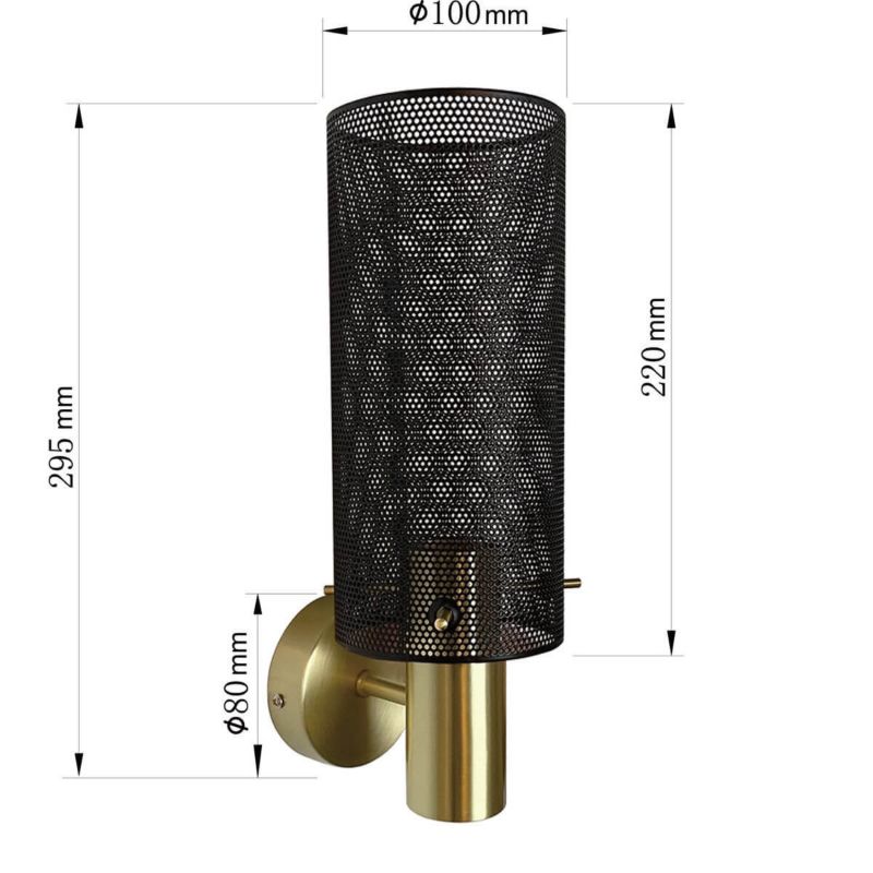 Kinkiet Light Prestige Tirana czarny 1 x E27 1 szt.