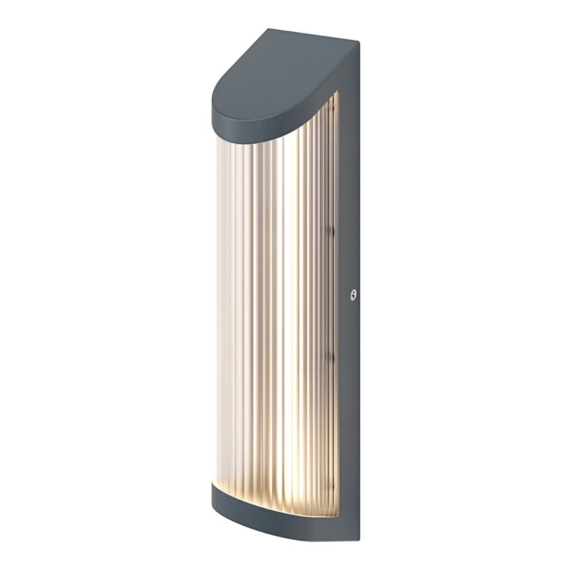 Kinkiet ogrodowy GoodHome Bevel 500 lm IP44 antracytowy