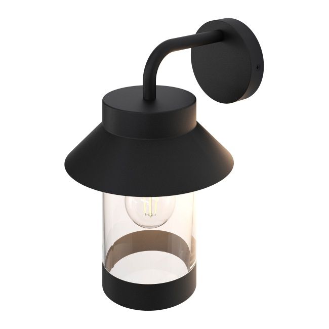 Kinkiet ogrodowy GoodHome Caprera dolny E27 IP44 czarny
