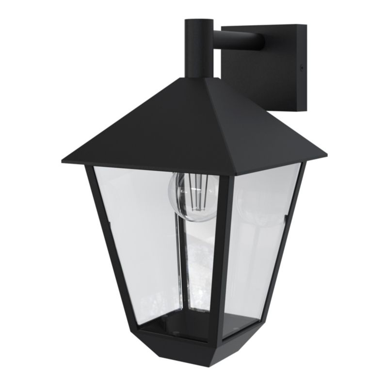 Kinkiet ogrodowy GoodHome Docker dolny E27 IP44 czarny