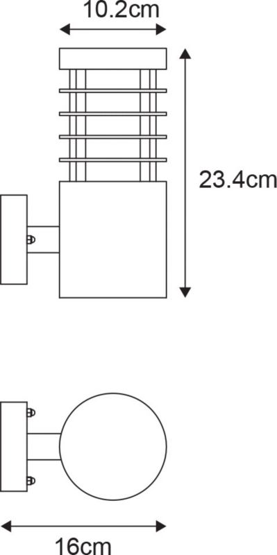 Kinkiet ogrodowy LED GoodHome Hampstead 250 lm czarny
