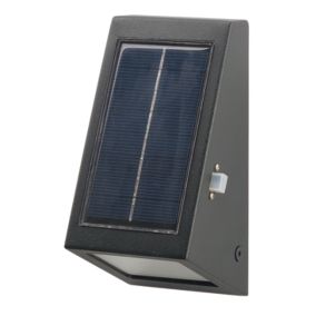 Kinkiet ogrodowy solarny GoodHome Plevna 10 lm 5000 K czarny