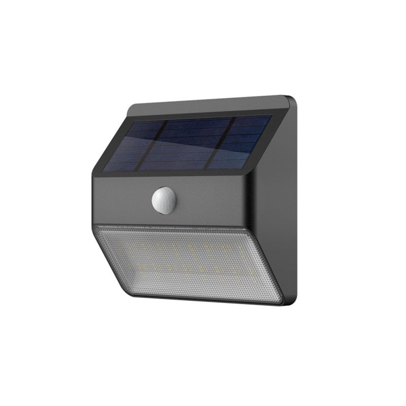 Kinkiet solarny 400 lm z czujnikiem ruchu srebrny