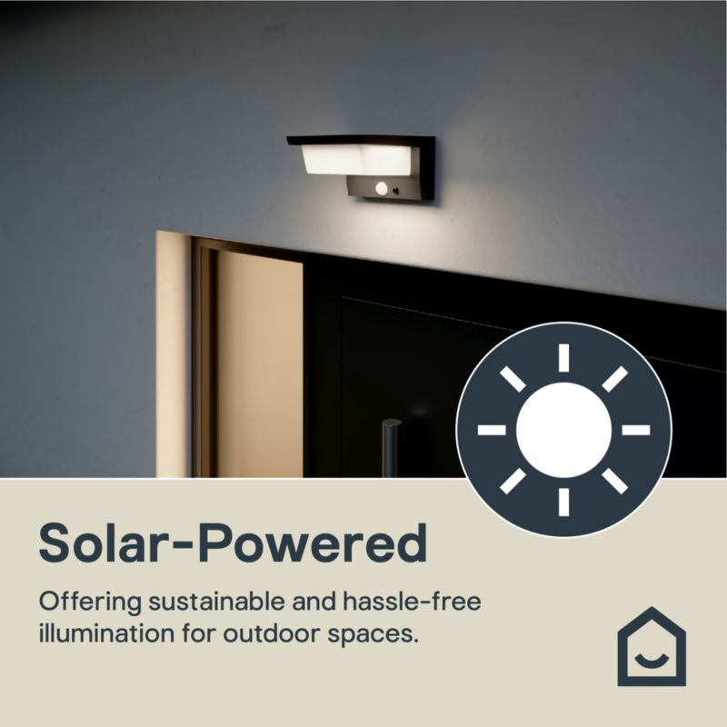 Kinkiet solarny GoodHome 630 lm 5000 K z czujnikiem ruchu