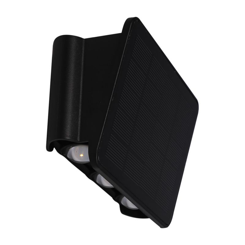 Kinkiet solarny z czujnikiem Eko-Light Alf czarny LED 2W 3000K 50lm  IP54 wym: 11,2 x 16,9 x 6,4 cm aluminium - 1 szt.