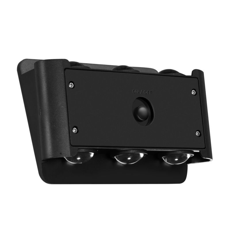 Kinkiet solarny z czujnikiem Eko-Light Alf czarny LED 2W 3000K 50lm  IP54 wym: 11,2 x 16,9 x 6,4 cm aluminium - 1 szt.