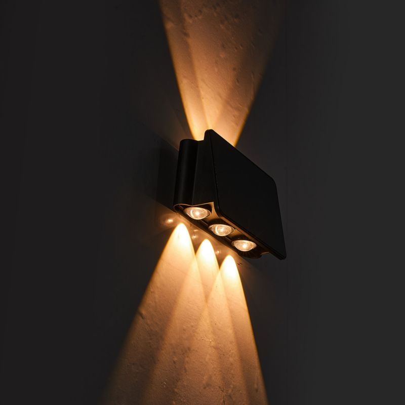 Kinkiet solarny z czujnikiem Eko-Light Alf czarny LED 2W 3000K 50lm  IP54 wym: 11,2 x 16,9 x 6,4 cm aluminium - 1 szt.