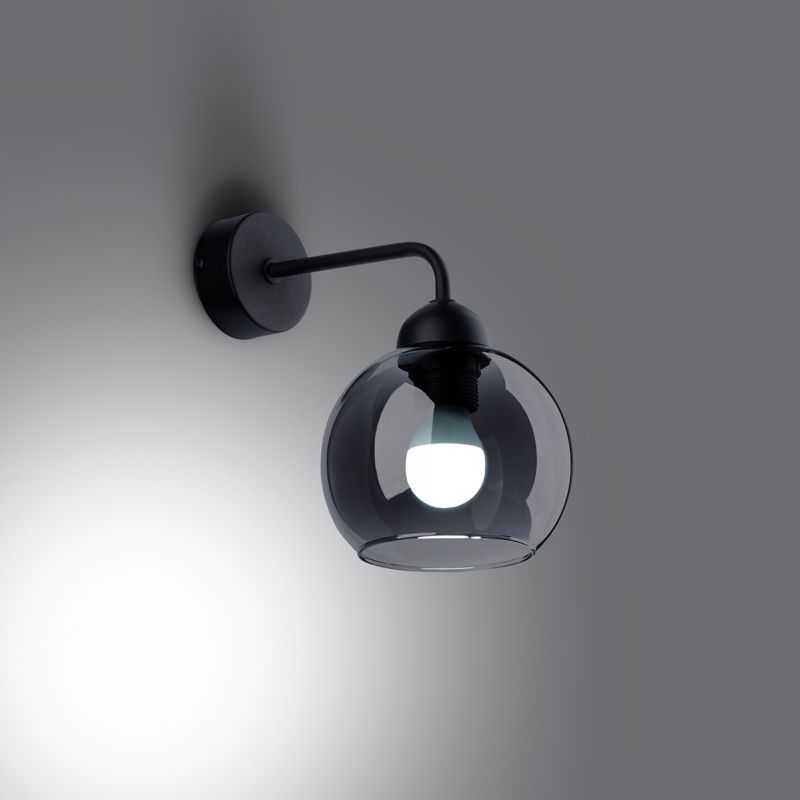 Kinkiet Sollux Lighting ALINO 1 czarny 1 szt.