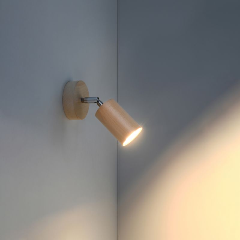 Kinkiet Sollux Lighting BERG naturalne drewno 1 szt.