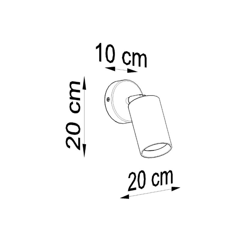 Kinkiet Sollux Lighting BERG naturalne drewno 1 szt.