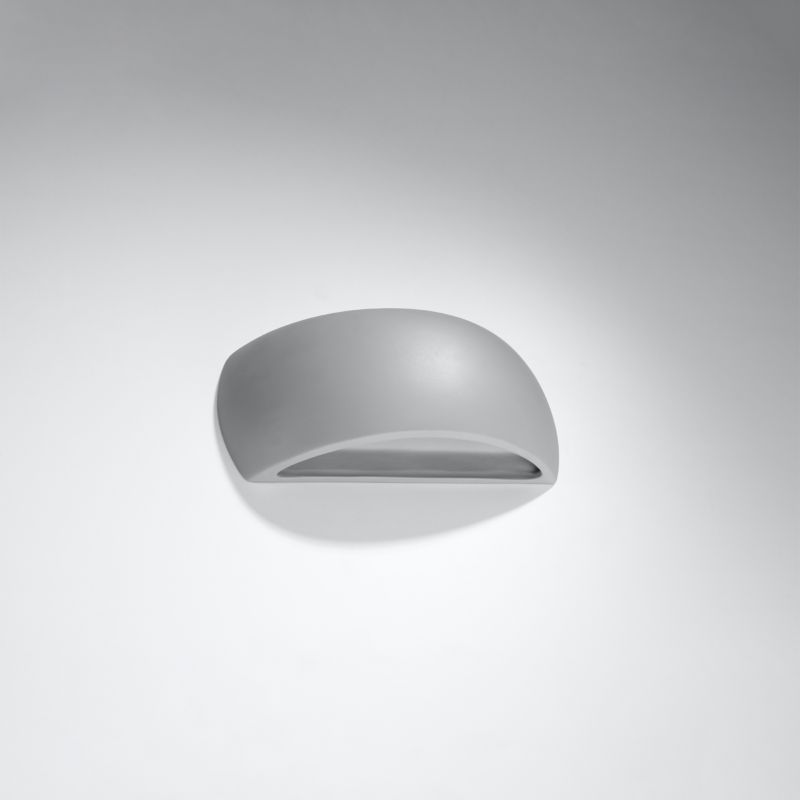 Kinkiet Sollux Lighting ceramiczny PONTIUS szary 1 szt.