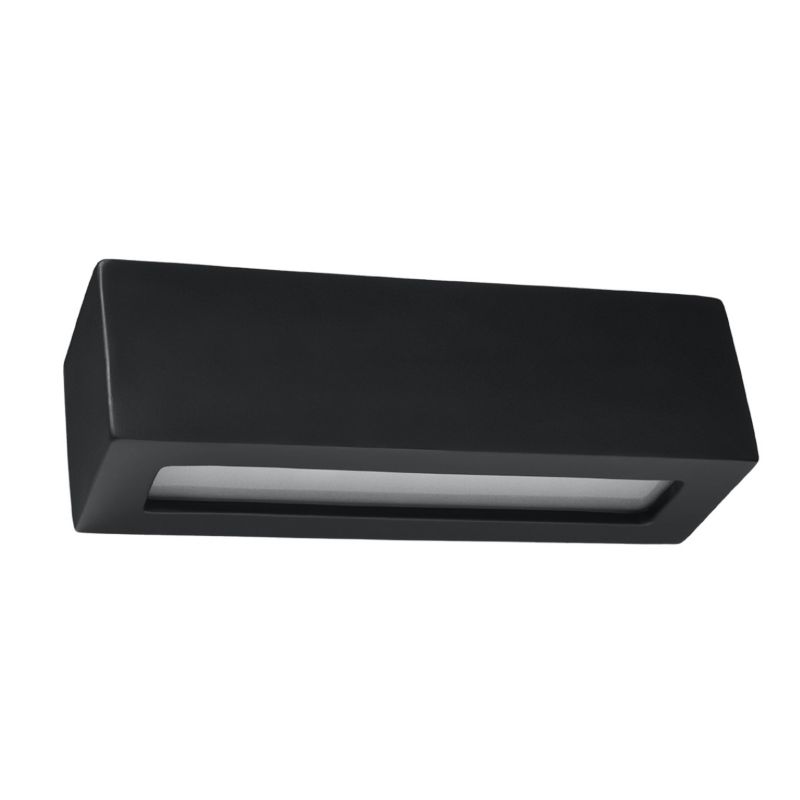 Kinkiet Sollux Lighting ceramiczny VEGA czarny 1 szt.
