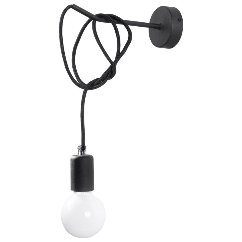 Kinkiet Sollux Lighting EDISON czarny 1 szt.