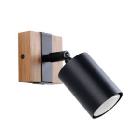 Kinkiet Sollux Lighting FAGER 1 czarny 1 szt.