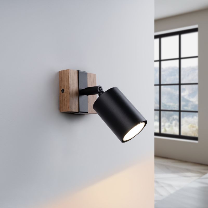 Kinkiet Sollux Lighting FAGER 1 czarny 1 szt.