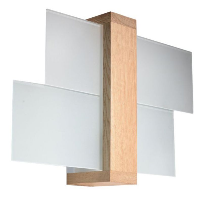 Kinkiet Sollux Lighting FENIKS 1 naturalne drewno 1 szt.