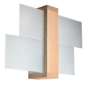 Kinkiet Sollux Lighting FENIKS 1 naturalne drewno 1 szt.