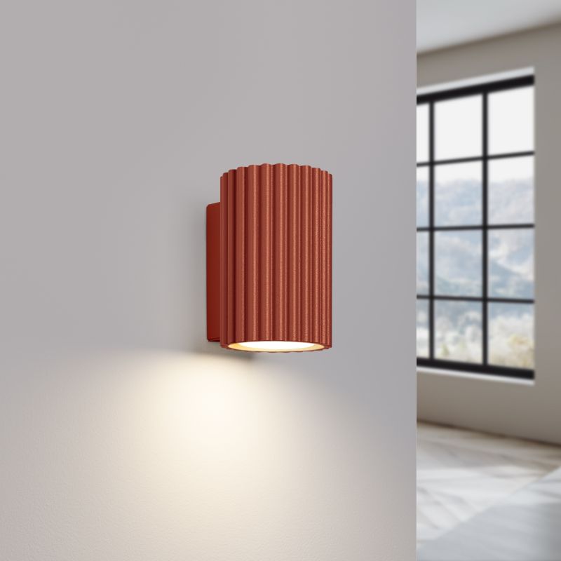 Kinkiet Sollux Lighting KARBON 10 ochra czerwona 1 szt.