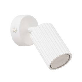 Kinkiet Sollux Lighting KARBON biały z włącznikiem 1 szt.