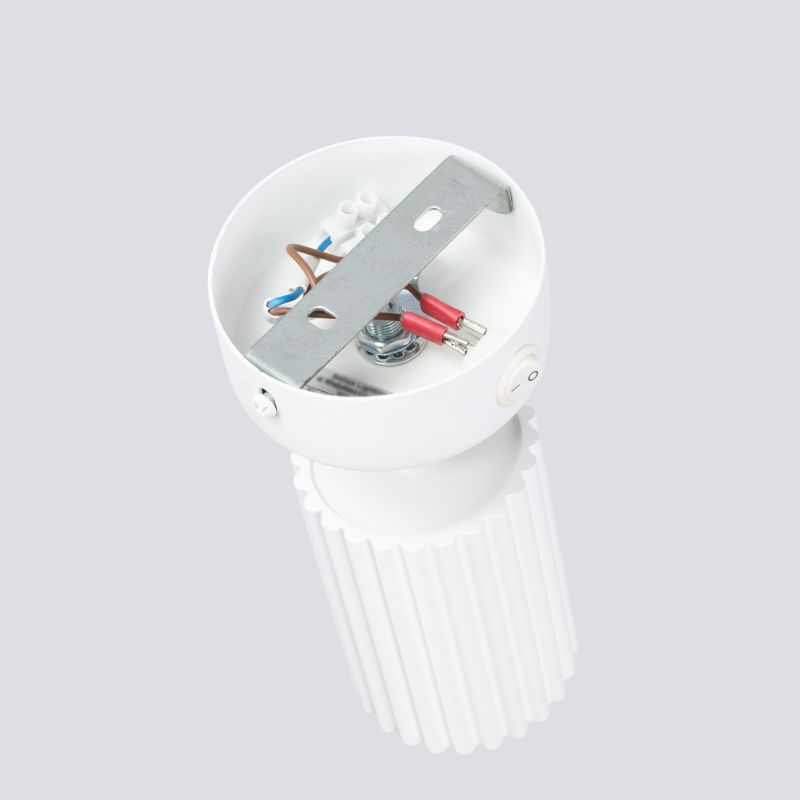 Kinkiet Sollux Lighting KARBON biały z włącznikiem 1 szt.