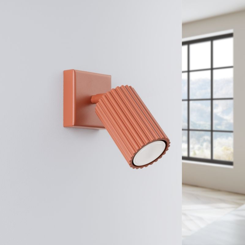 Kinkiet Sollux Lighting KARBON ochra czerwona 1 szt.