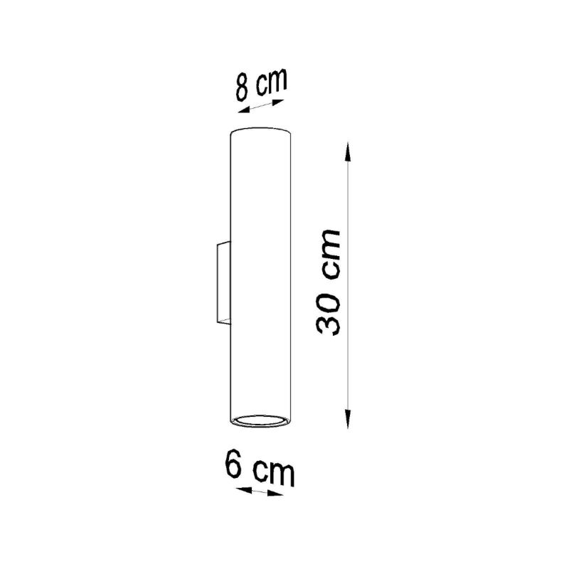 Kinkiet Sollux Lighting LAGOS 2 czarny 1 szt.