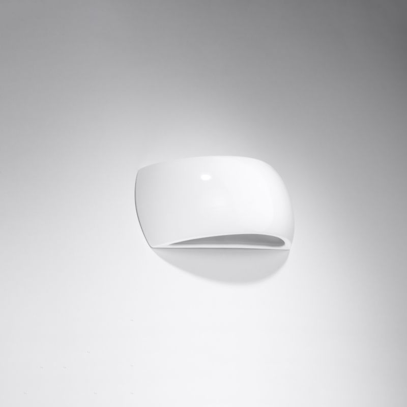 Kinkiet Sollux Lighting lakierowany PONTIUS biały połysk 1 szt.
