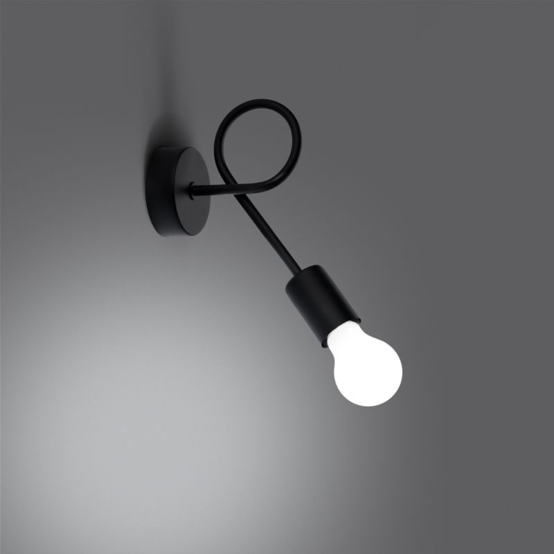 Kinkiet Sollux Lighting LEVAR czarny 1 szt.