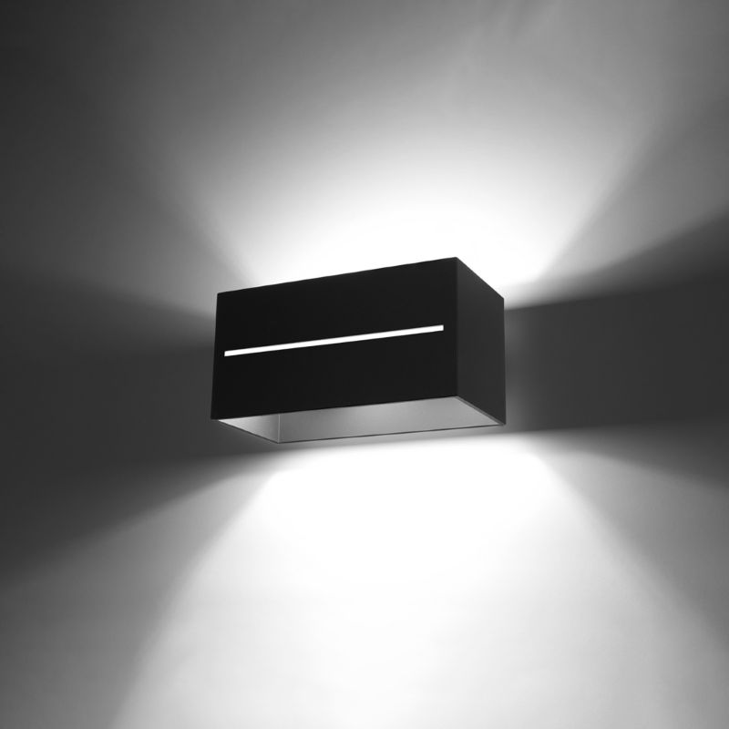 Kinkiet Sollux Lighting LOBO MAXI czarny 1 szt.