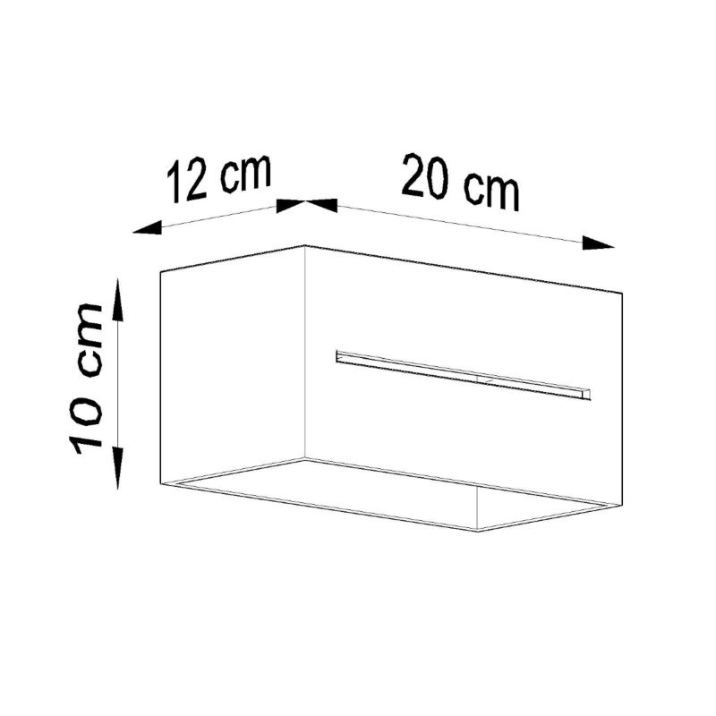 Kinkiet Sollux Lighting LOBO MAXI czarny 1 szt.