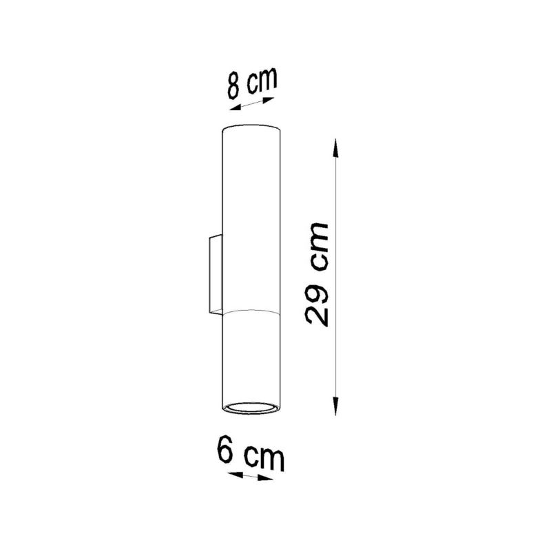 Kinkiet Sollux Lighting LOOPEZ czarny/miedź 1 szt.