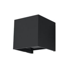 Kinkiet Sollux Lighting LUCA czarny LED IP54 1 szt.