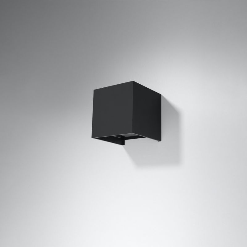 Kinkiet Sollux Lighting LUCA czarny LED IP54 1 szt.