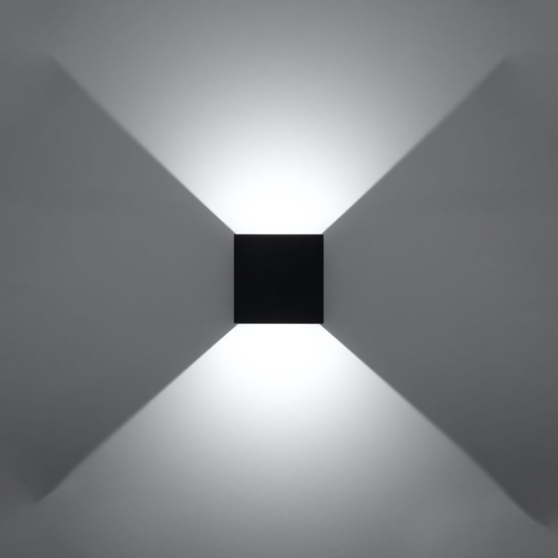 Kinkiet Sollux Lighting LUCA czarny LED IP54 1 szt.