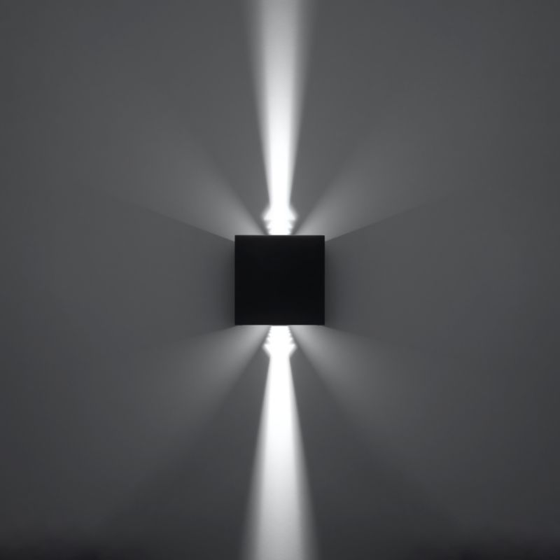 Kinkiet Sollux Lighting LUCA czarny LED IP54 1 szt.