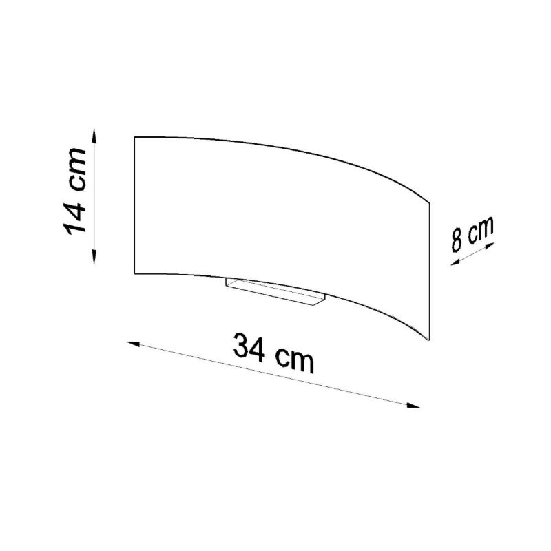 Kinkiet Sollux Lighting MAGNUS czarny 1 szt.
