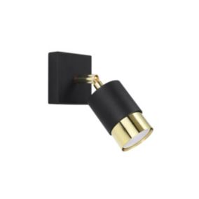 Kinkiet Sollux Lighting NERO czarny/złoty 1 szt.