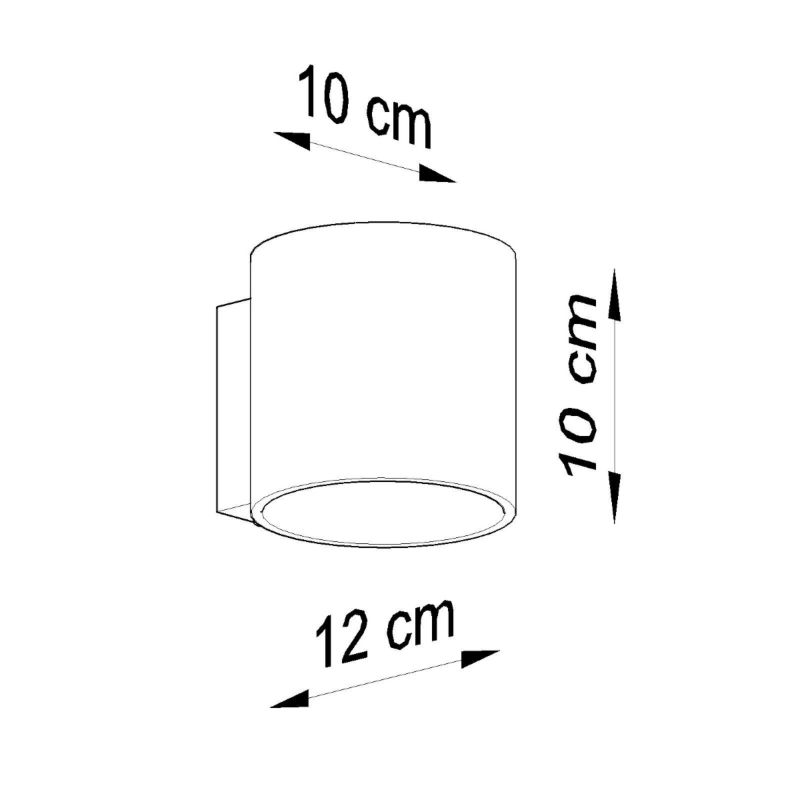 Kinkiet Sollux Lighting ORBIS 1 antracyt 1 szt.