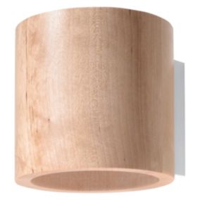 Kinkiet Sollux Lighting ORBIS naturalne drewno 1 szt.